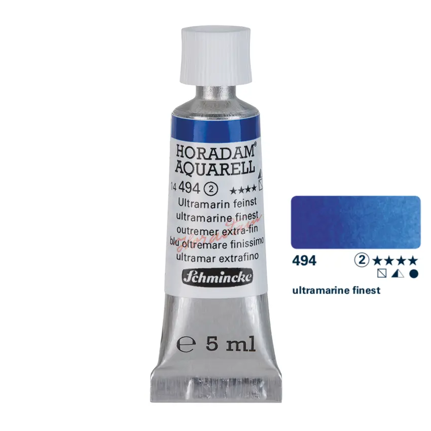 Aquarell colour HORADAM 5 ml - Ultramarine finest