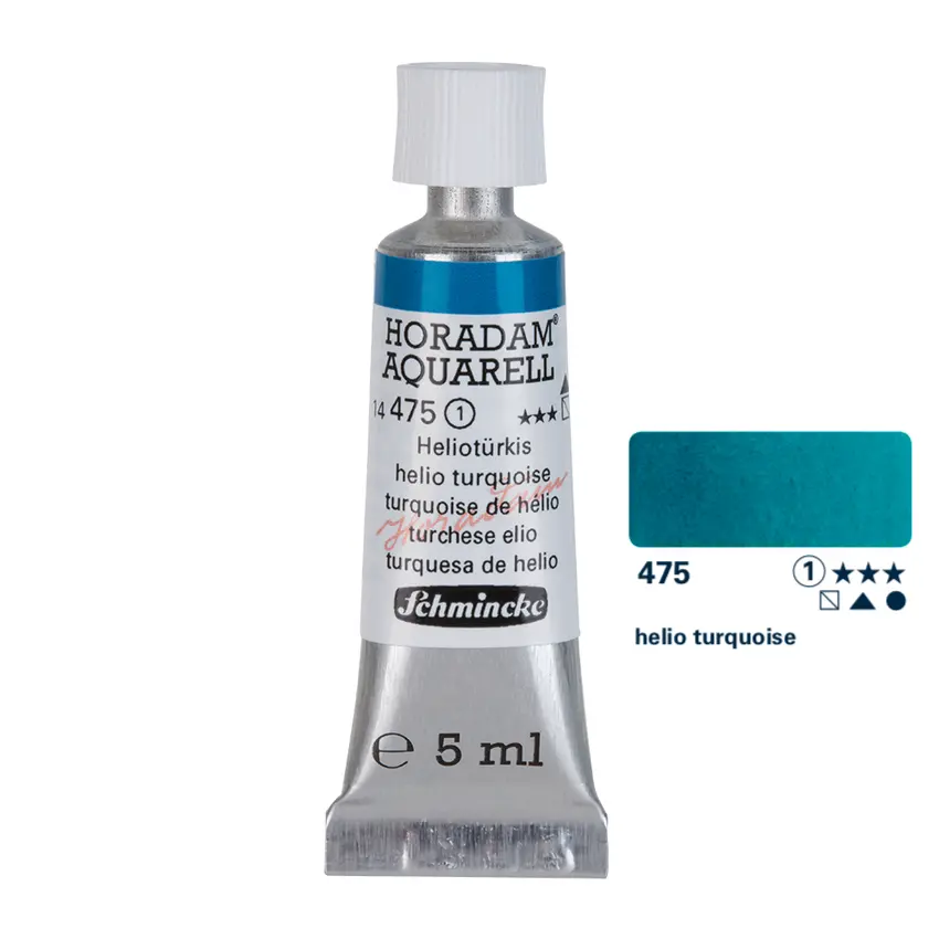 Aquarell colour HORADAM 5 ml - Helio turquoise