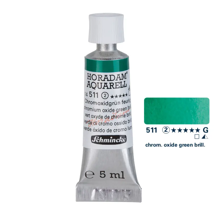 Aquarell colour HORADAM 5 ml - Chrom. oxide green brill.