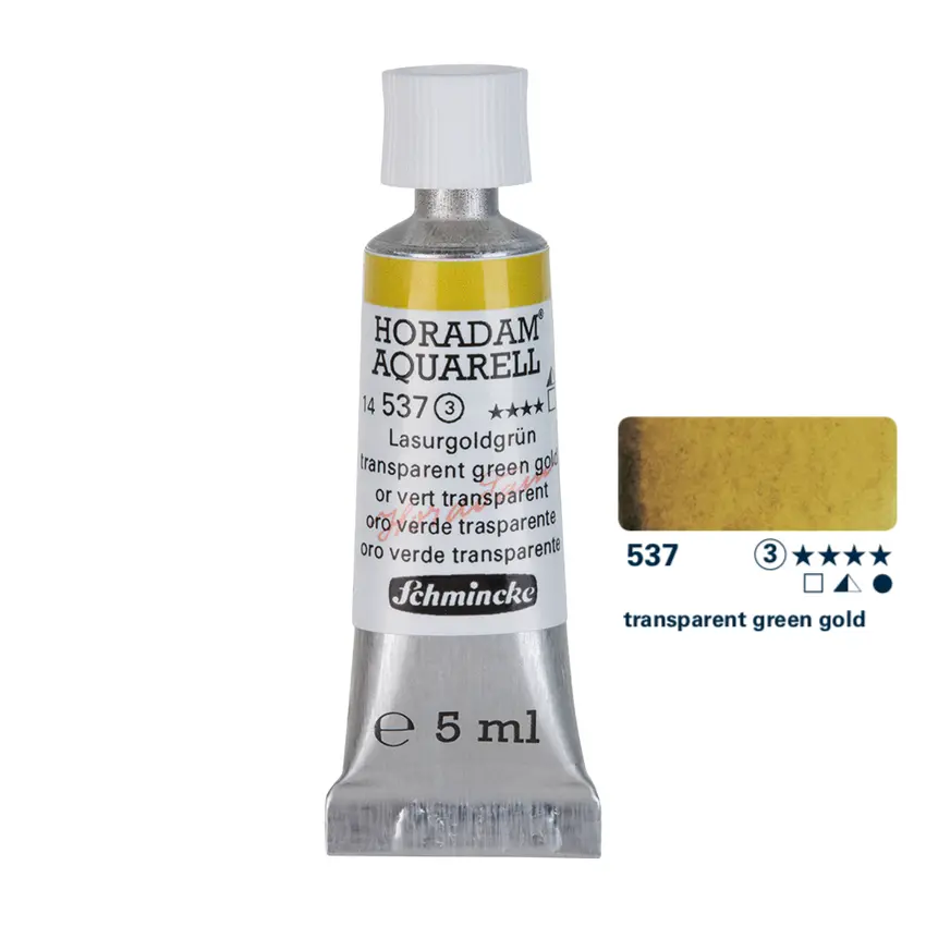 Aquarell colour HORADAM 5 ml - Transparent green gold