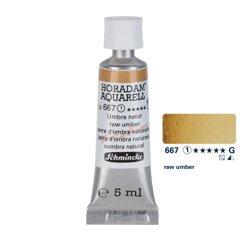 Aquarell colour HORADAM 5 ml - Raw umber