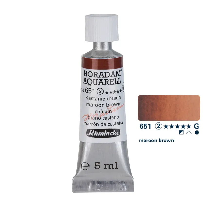 Aquarell colour HORADAM 5 ml - Maroon brown