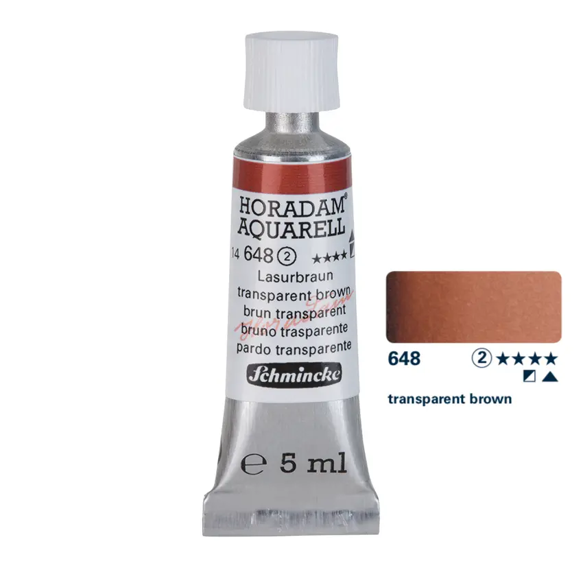 Akvarellvärv HORADAM 5 ml - Transparent brown