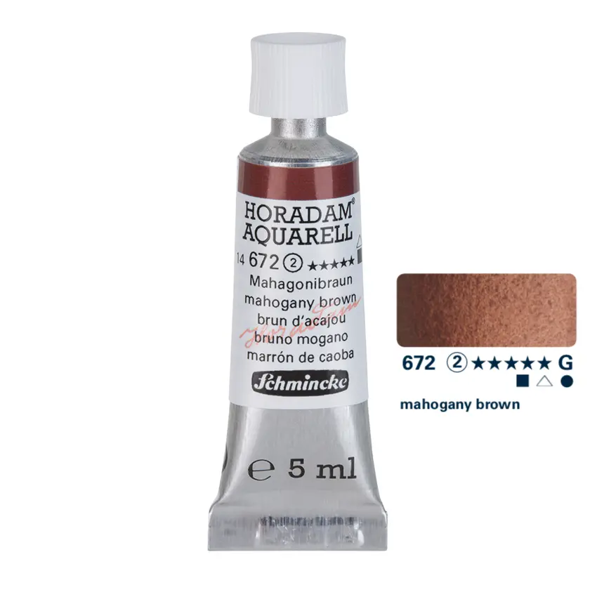 Aquarell colour HORADAM 5 ml - Mahogany brown