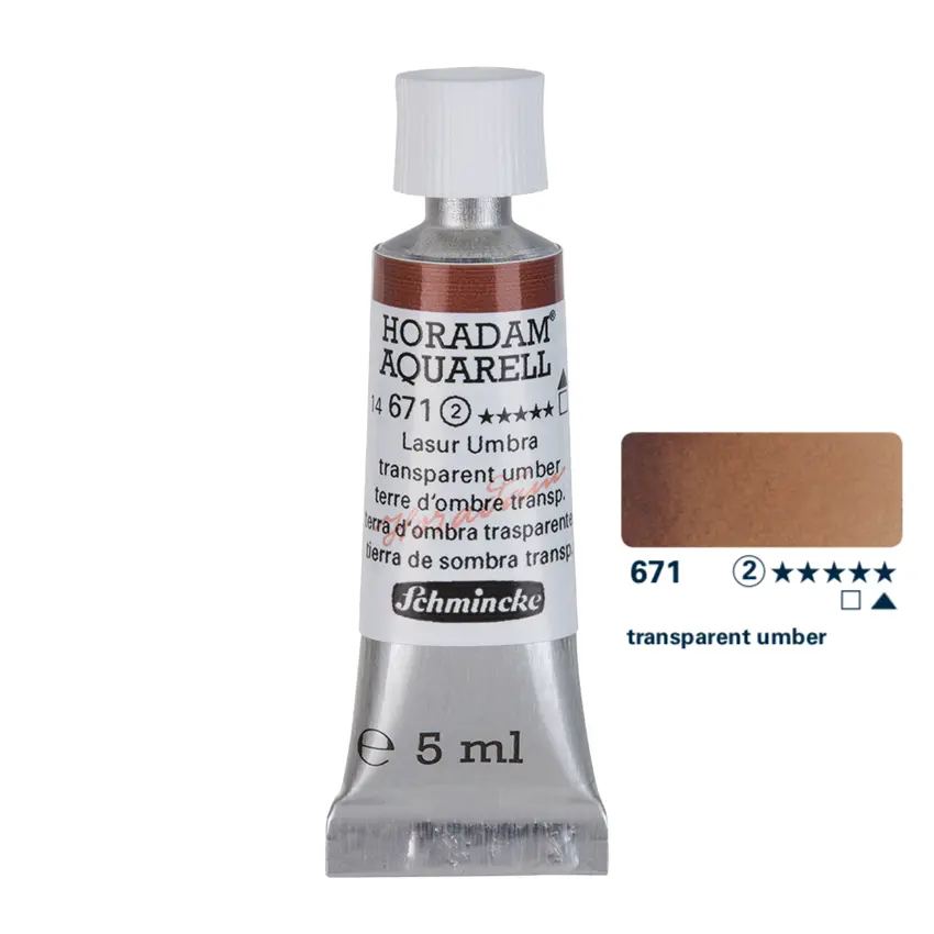 Aquarell colour HORADAM 5 ml - Transparent umber