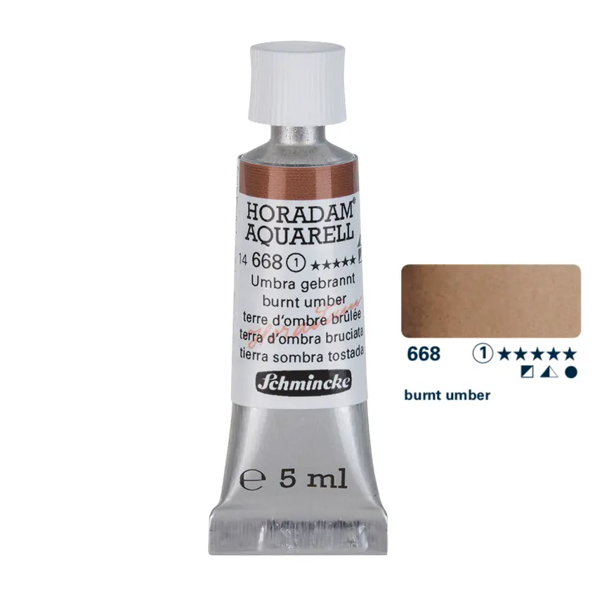 Aquarell colour HORADAM 5 ml - Burnt umber