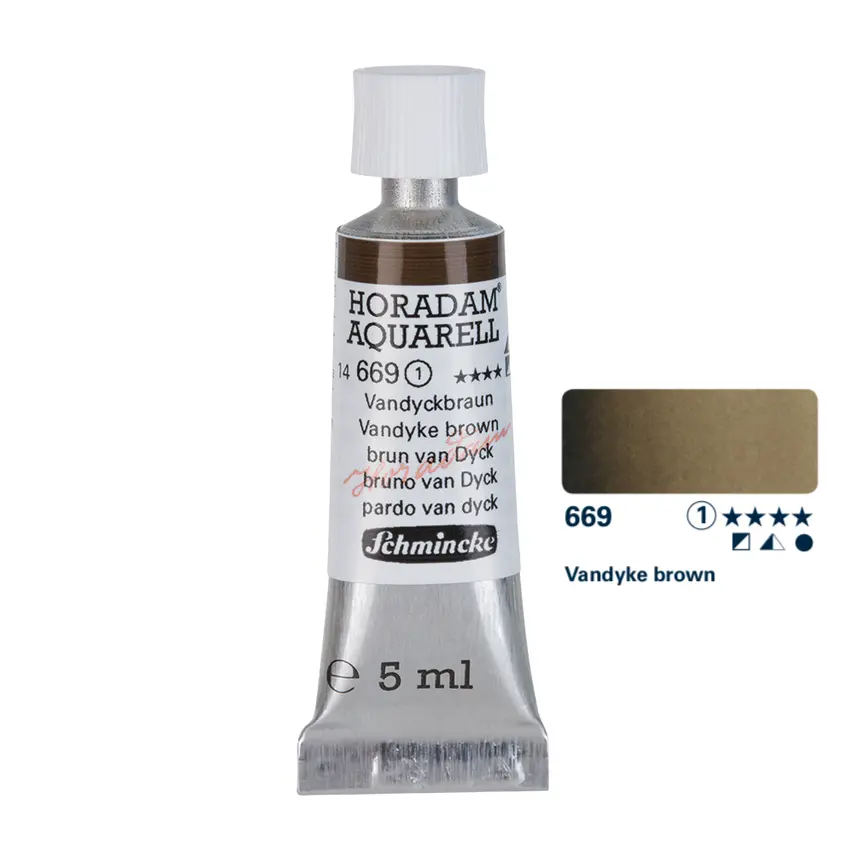 Aquarell colour HORADAM 5 ml - Vandyke brown