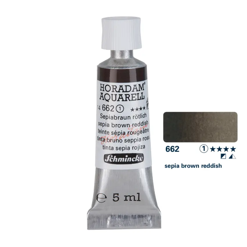 Aquarell colour HORADAM 5 ml - Sepia brown reddish