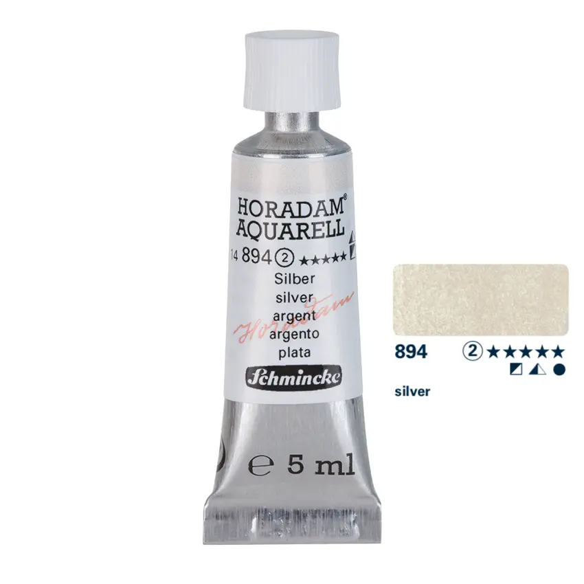 Aquarell colour HORADAM 5 ml - Silver