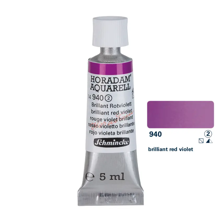 Aquarell colour HORADAM 5 ml - Brilliant red violet