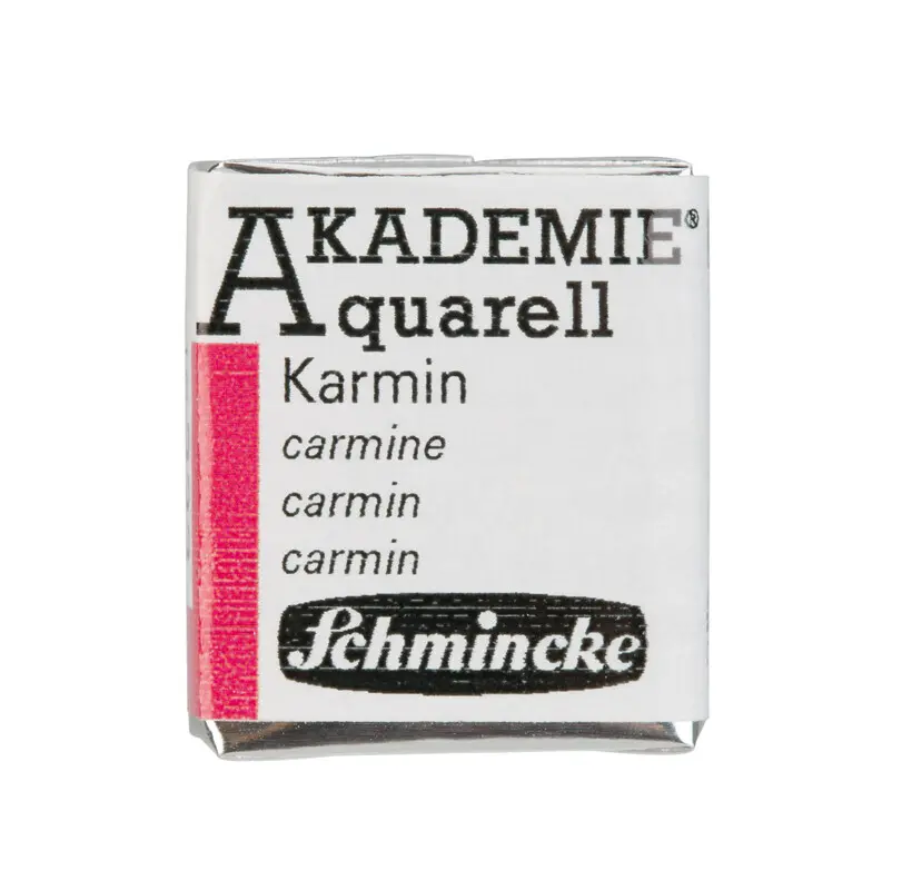 Akvarellvärv AKADEMIE 1/2 nööp - Carmine