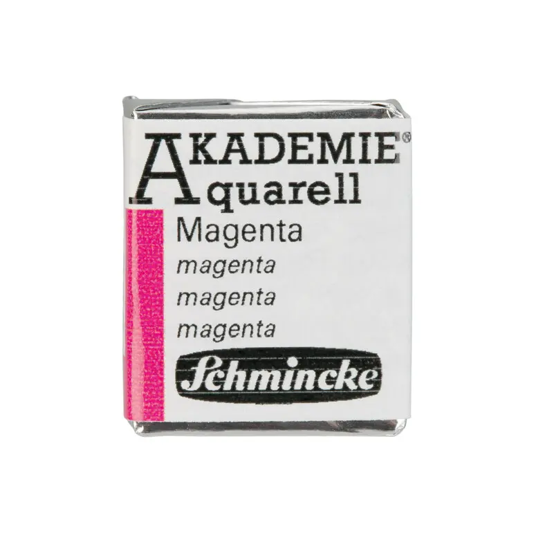 Akvarellvärv AKADEMIE 1/2 nööp - Magenta