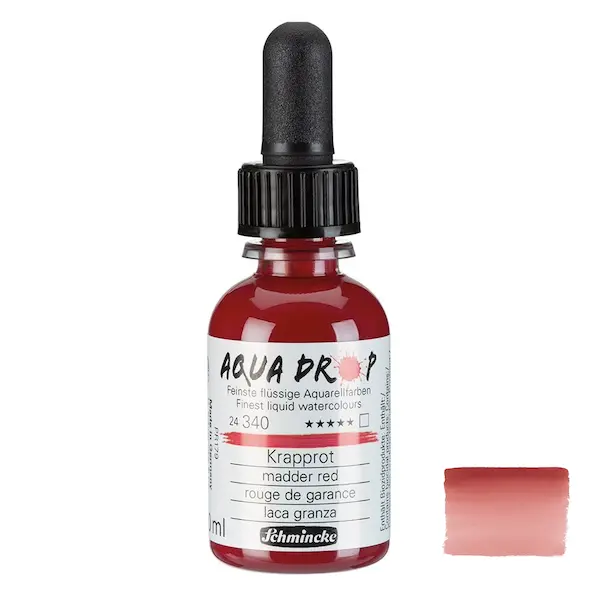 Vedel akvarellvärv AQUA DROP 30 ml - Madder red