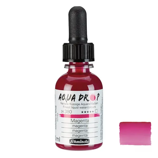 Vedel akvarellvärv AQUA DROP 30 ml - Magenta