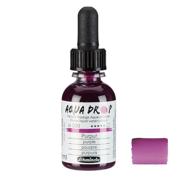 Vedel akvarellvärv AQUA DROP 30 ml - Purple