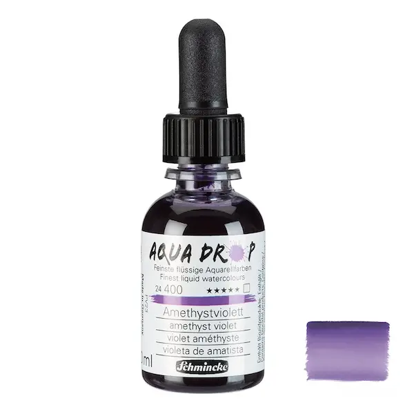 Vedel akvarellvärv AQUA DROP 30 ml - Amethyst violet