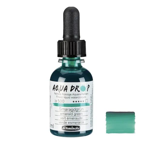 Vedel akvarellvärv AQUA DROP 30 ml - Emerald green