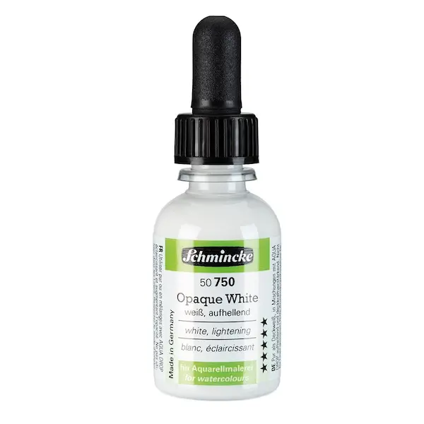 Vedel akvarellvärv OPAQUE WHITE 30 ml - Kattevärv