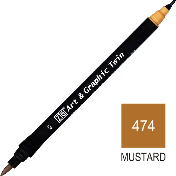 Viltpliiats ART & GRAPHIC - Mustard