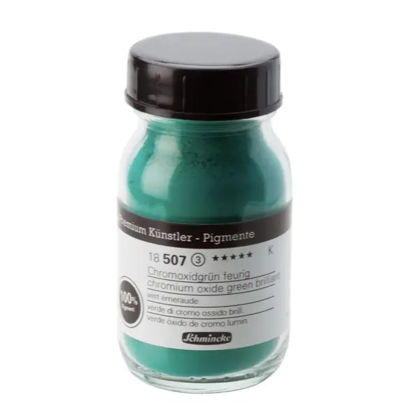 Maalipigment SCHMINCKE 100 ml - Chromium oxide green brilliant