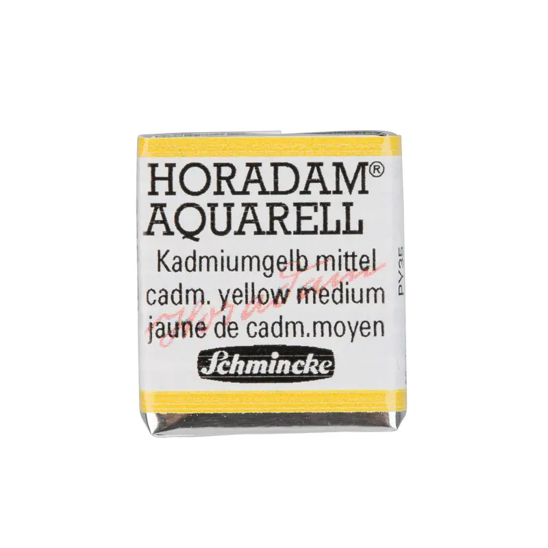 Akvarellvärv HORADAM 1/2 nööp - Cadmium yellow medium