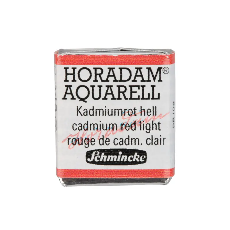 Akvarellvärv HORADAM 1/2 nööp - Cadmium red light