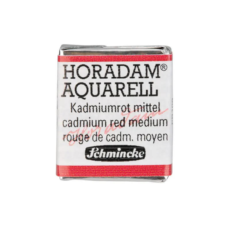 Akvarellvärv HORADAM 1/2 nööp - Cadmium red medium