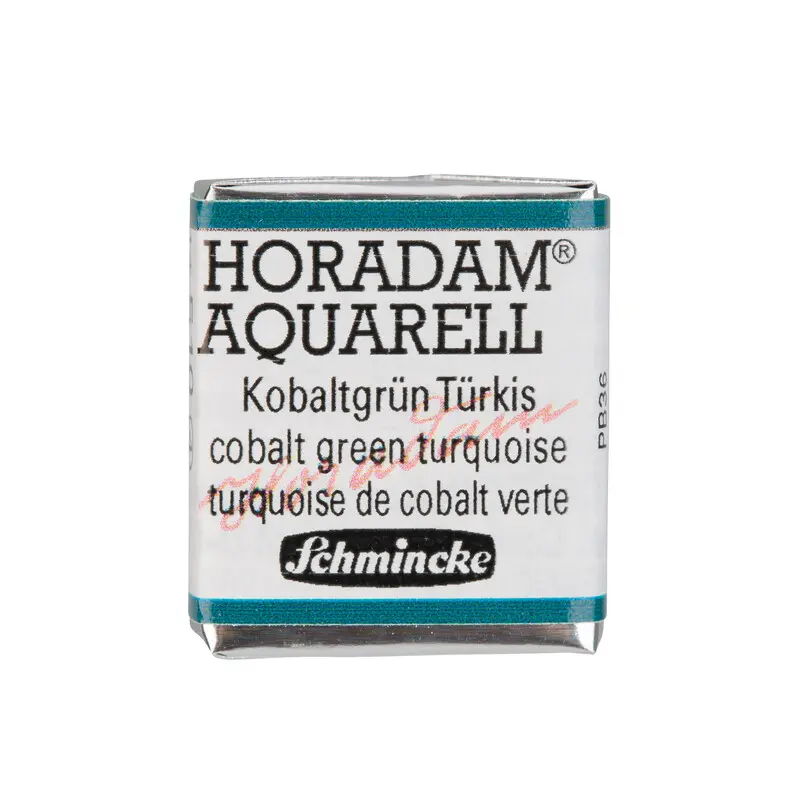 Akvarellvärv HORADAM 1/2 nööp - Cobalt green turquoise