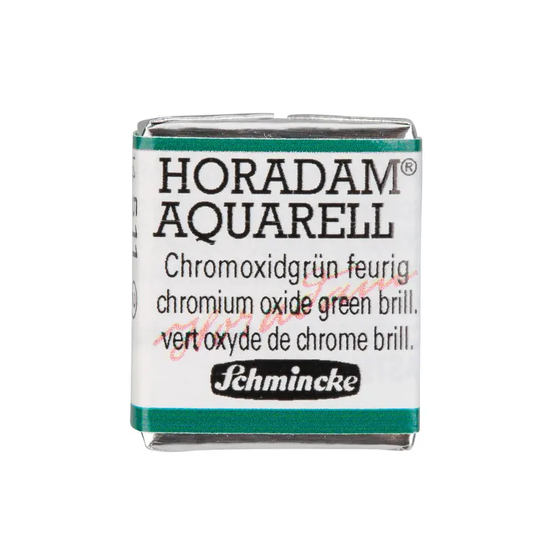 Akvarellvärv HORADAM 1/2 nööp - Chrom. oxide green brill.