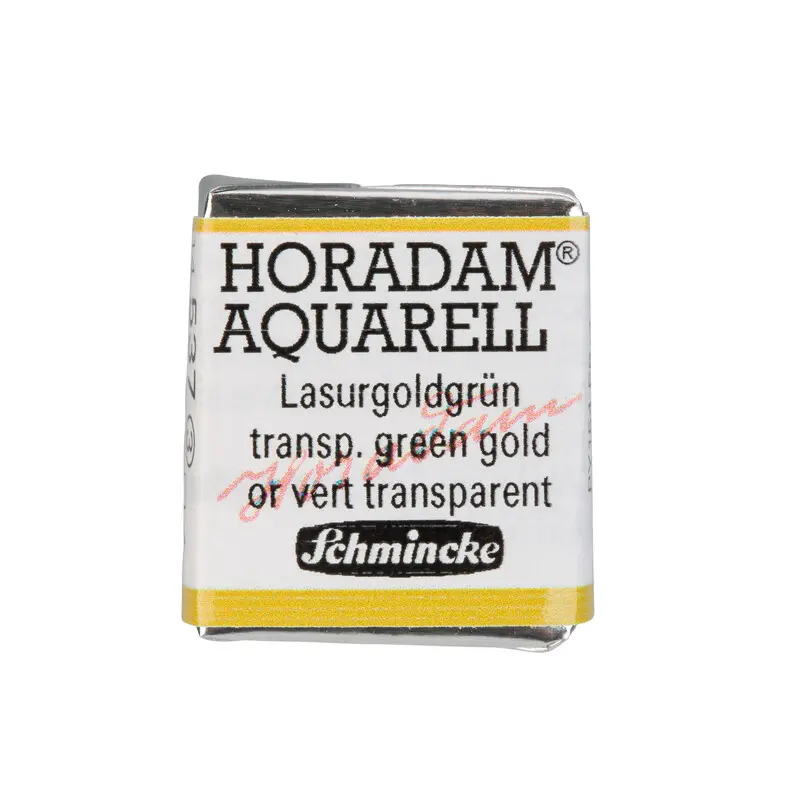 Akvarellvärv HORADAM 1/2 nööp - Transparent green gold