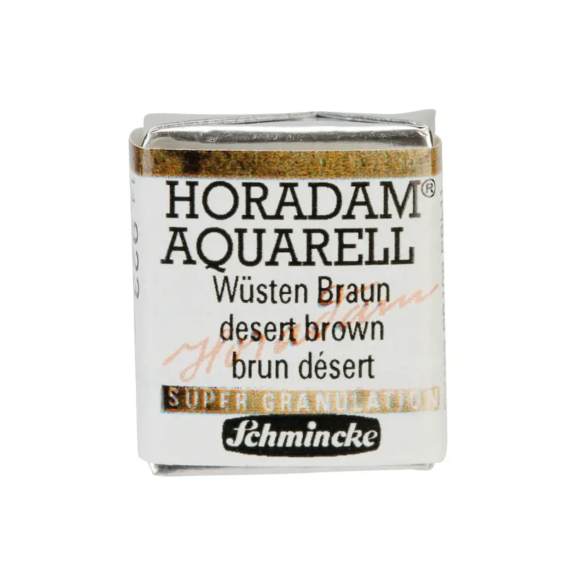 Akvarellvärv HORADAM 1/2 nööp - Desert brown