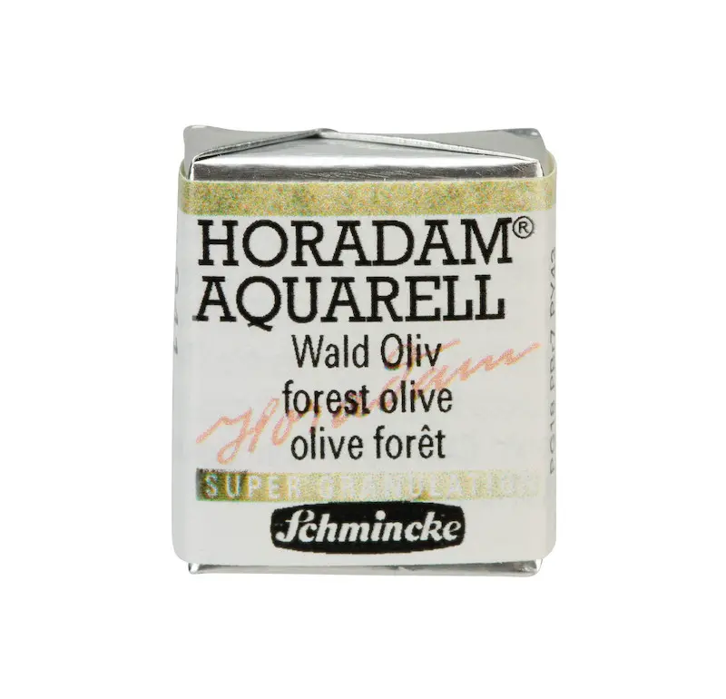 Akvarellvärv HORADAM 1/2 nööp - Forest olive