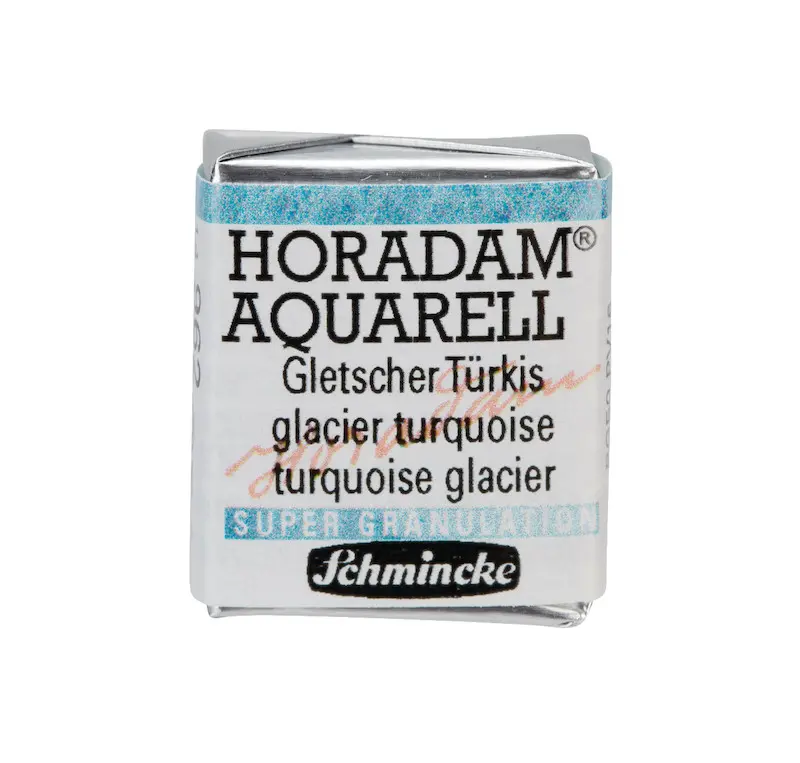 Akvarellvärv HORADAM 1/2 nööp - Glacier turquoise