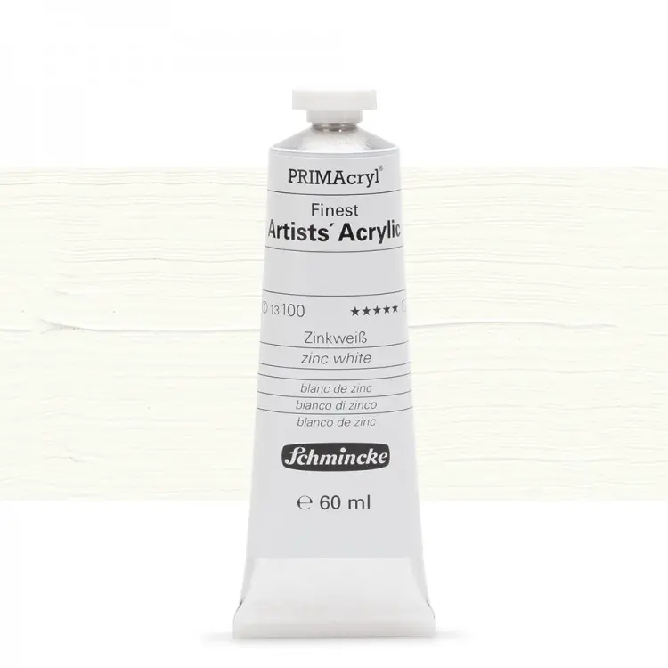 Akrüülvärv PRIMAcryl 60 ml - Zinc white