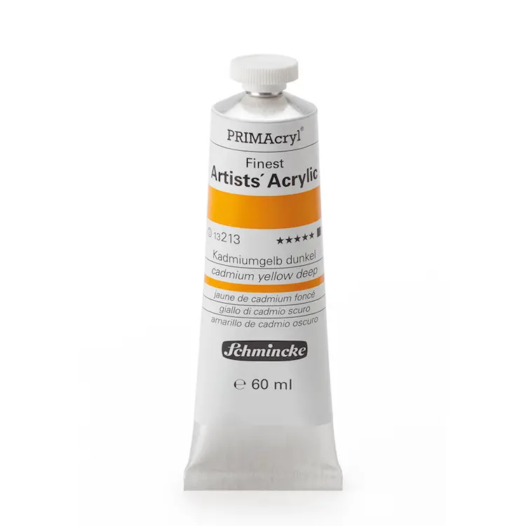 Akrüülvärv PRIMAcryl 60 ml - Cadmium yellow deep