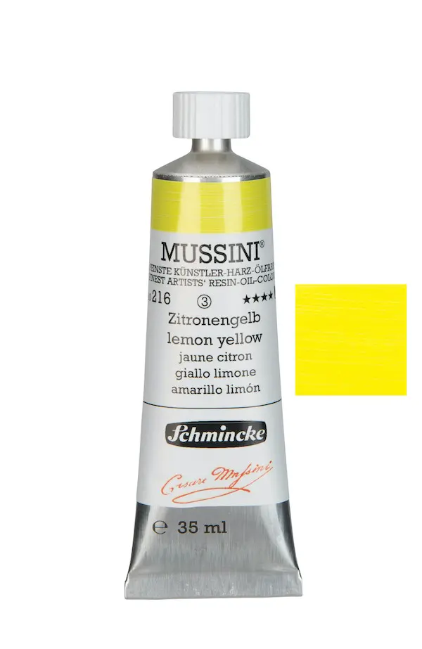 Õlivärv MUSSINI 35 ml - Lemon yellow