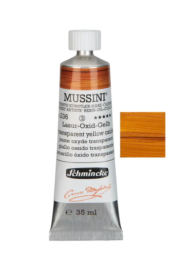 Õlivärv MUSSINI 35 ml - Transparent yellow oxide