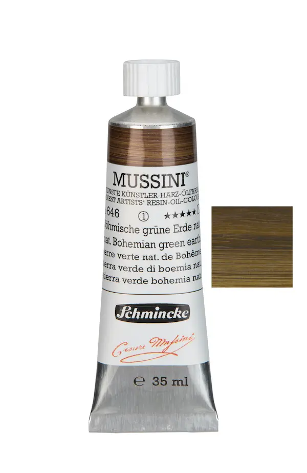 Õlivärv MUSSINI 35 ml - Natural Bohemian green earth