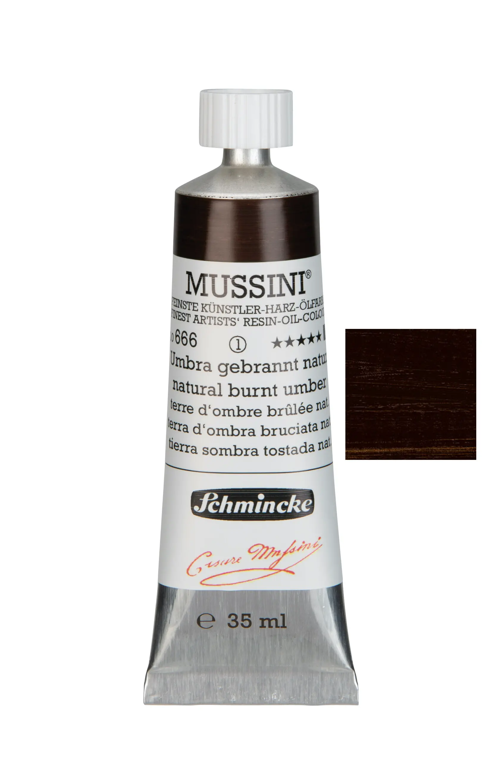 Õlivärv MUSSINI 35 ml - Natural burnt umber