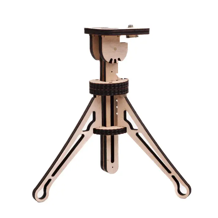 Pinhole Decorative Camera Tripod - Natural Wood