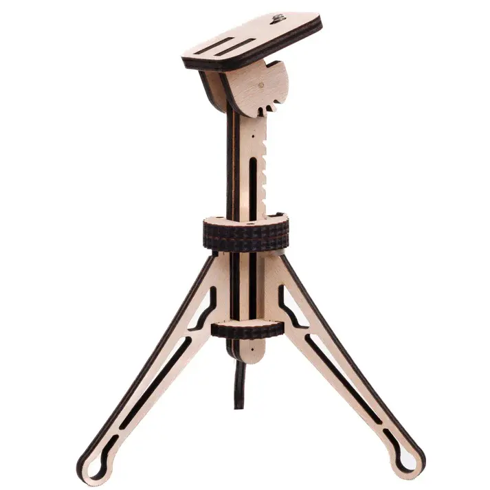 Pinhole Decorative Camera Tripod - Natural Wood