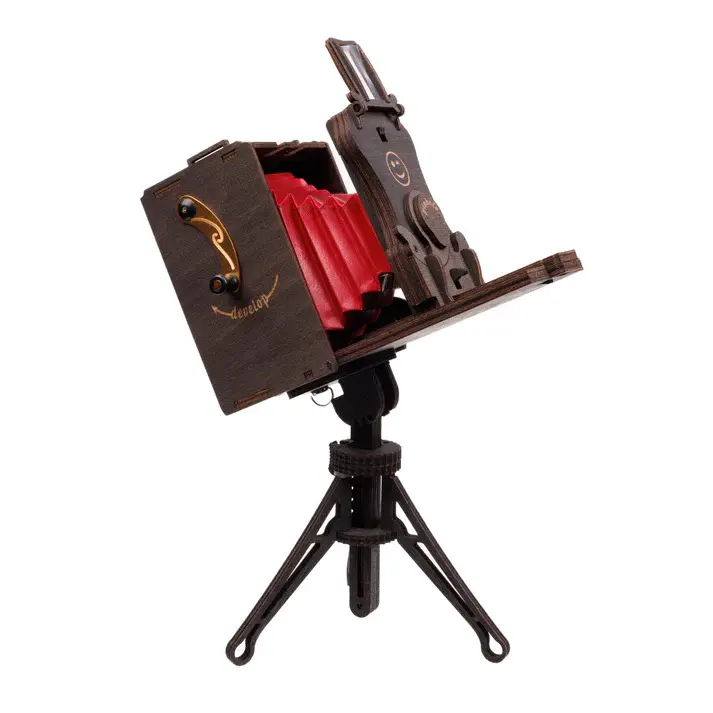 Pinhole Decorative Camera Tripod - Stained Brown