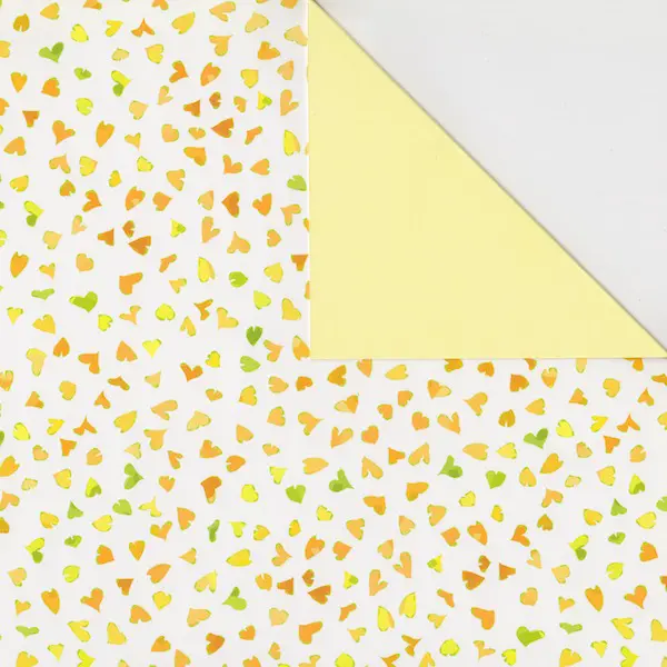 Cardboard with design 300 gsm 50 x 70 cm - Butterflies yellow