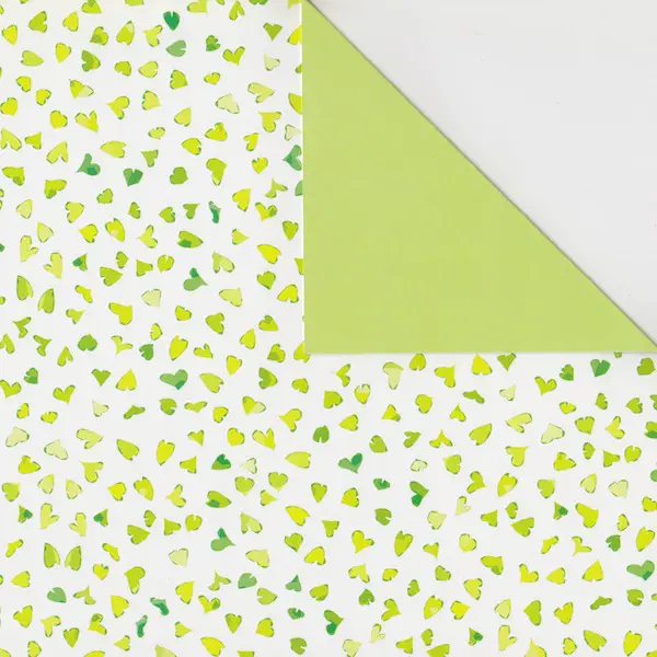 Cardboard with design 300 gsm 50 x 70 cm - Butterflies green