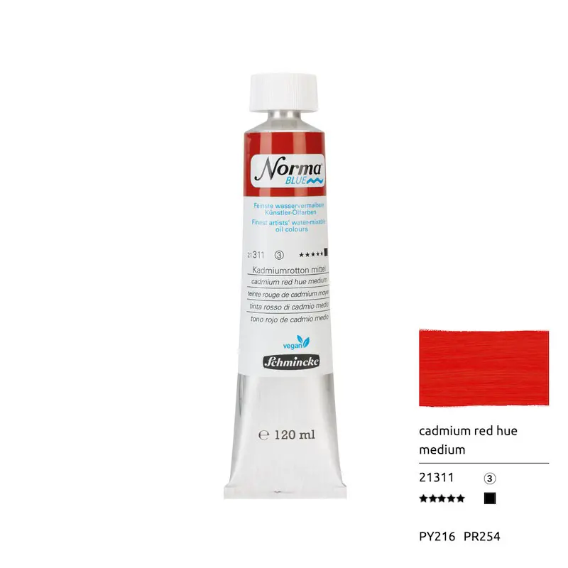 Õlivärv NORMA BLUE 120 ml - Cadmium red hue medium