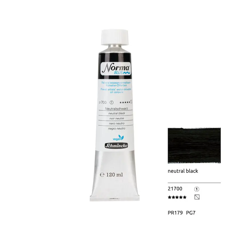 Õlivärv NORMA BLUE 120 ml - Neutral black