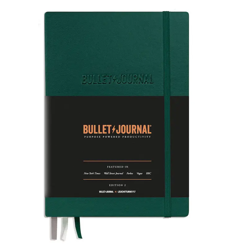 Märkmik BULLET & JOURNAL 120 g/m² 14,5 x 21 cm (A5) 206 punktidega lehte - Tumeroheline