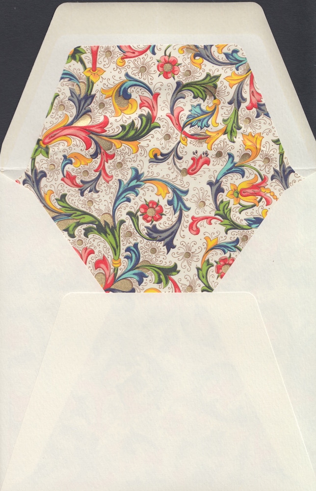 Ümbrik ROSSI voodriga 12,7 x 12,7 cm 100 tk - Florentine style