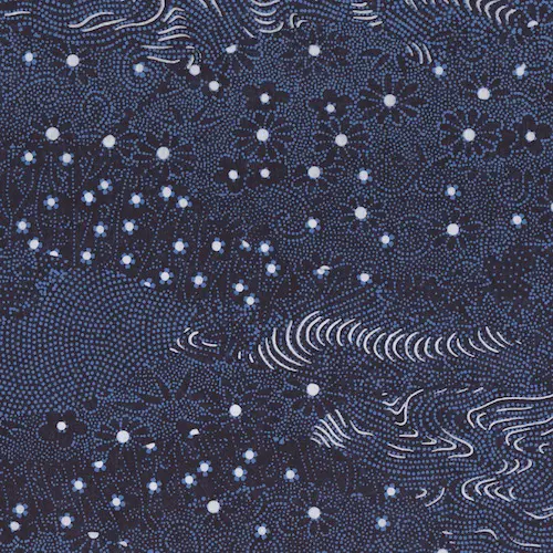 Japanese paper CHIYOGAMI 70 gsm 61 x 47 cm - Dark blue sky