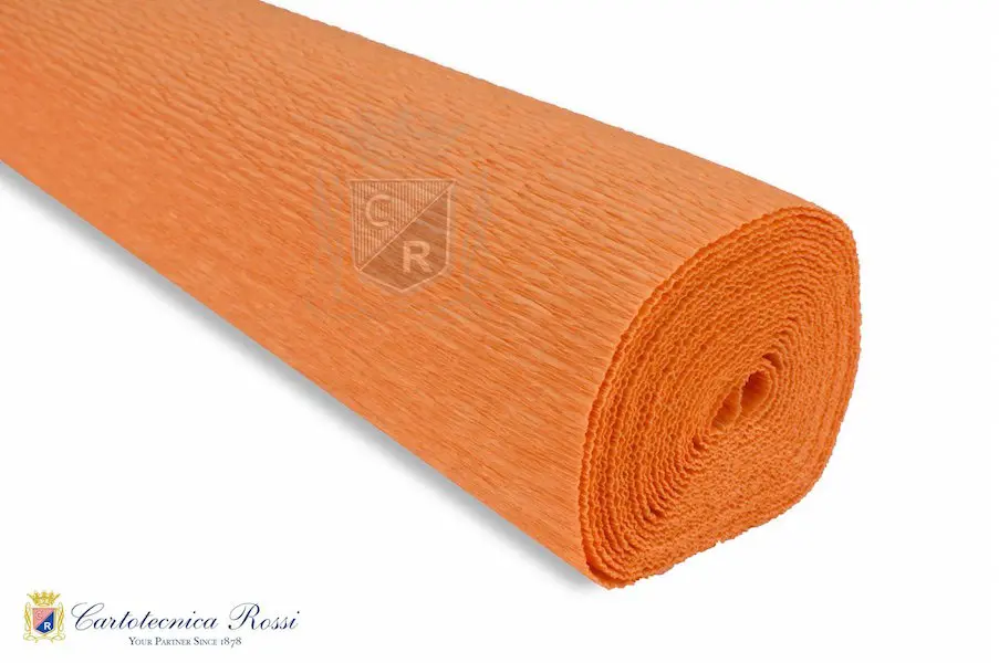 Krepp-paber CLASSIC 180g (144 g/m²) 50 x 250 cm - Pumpkin Orange